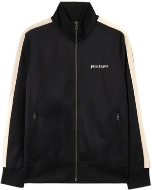 Palm Angels Logo Striped Jacket - Zwart