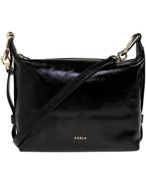 Furla Tassen ,Zwart ,Leer Tonie Hobo Bag