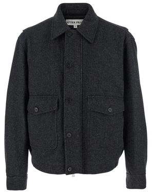 AFTER PRAY Klassische A-2 Jacke - Blau