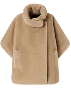 Pinko Leather Outerwears - Natural