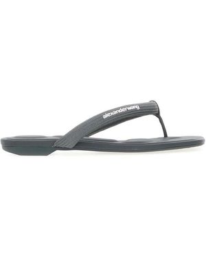 Alexander Wang Schoenen ,Grijs ,Nylon Jenna Tubular Thong Sandal