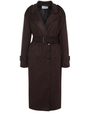 Frankie Shop Pembroke Faux Suede Trench - Schwarz