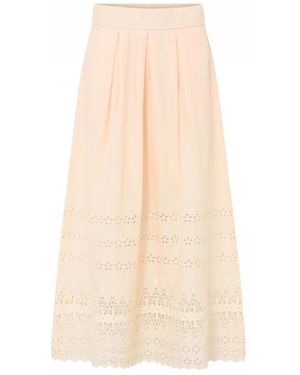 GUSTAV Midi Skirts - Naturel