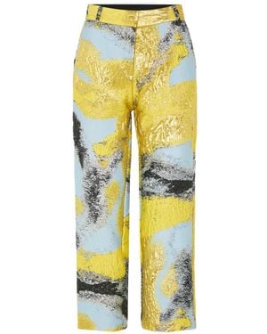 Stine Goya Straight Trousers - Yellow