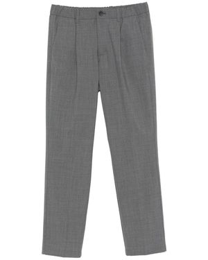 Herno Broeken ,Grijs ,Katoen Stretch Tailored Broeken