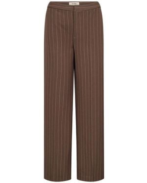 Mos Mosh Broeken ,Bruin ,Polyester Mmleya York Pant