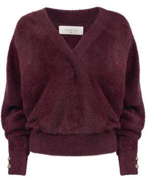 Nukus Beau Pullover Wrap - Paars