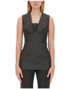 Sportmax Sleeveless Tops - Negro