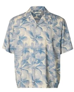 SELECTED Short Sleeve Shirts - Blu