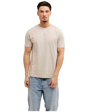 Pure Path Tops ,Bruin ,26010110 T-Shirt - Grijs