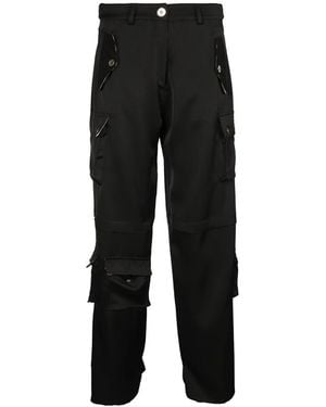 5 PROGRESS Schwarze Viskose- Und Polyesterhose