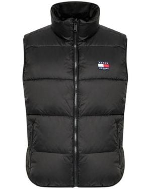 Tommy Hilfiger Tjw Omgekeerd Monogram Puffer Vest - Zwart