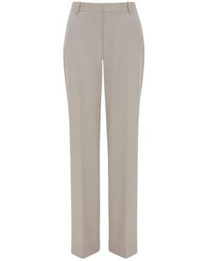 Victoria Beckham Straight Trousers - Grey