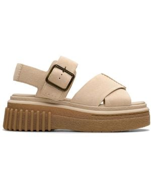 Clarks Flat Sandals - Natural