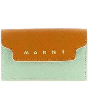 Marni Saffiano Leren Zakelijke Pasjeshouder - Meerkleurig