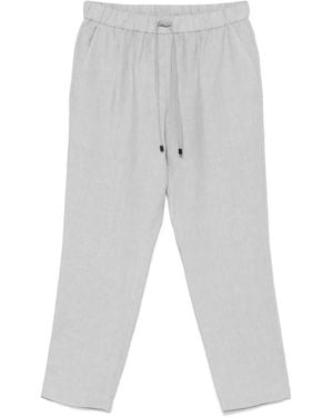 Le Tricot Perugia Straight Trousers - Grey