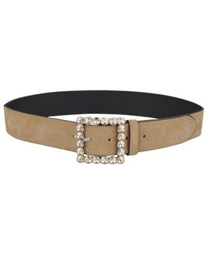 Alma En Pena. Perlen-Gürtel Mit Schnalle - Braun