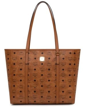 MCM Toni Medium Shopper - Bruin
