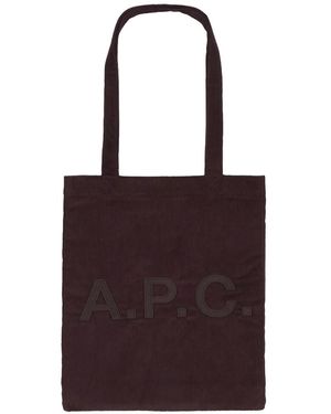 A.P.C. Tote Bags - Paars