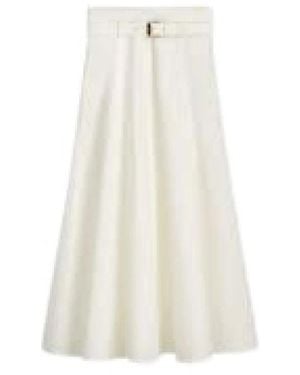 Dior Midi Skirts - Blanc