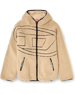 DIESEL Faux Fur & Shearling Jackets - Natural