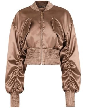 Dolce & Gabbana Bomber Jackets - Brown