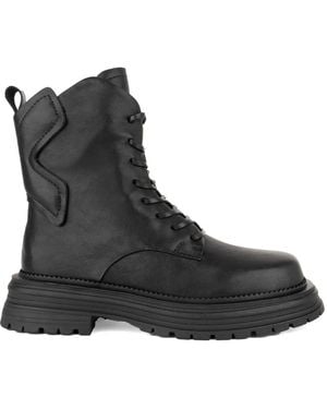 Linda Baumann Lace-Up Boots - Black