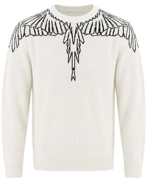 Marcelo Burlon Round-Neck Knitwear - Blanco