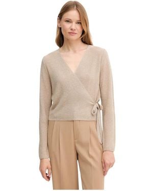 Ouí V-Hals Cardigan - Naturel