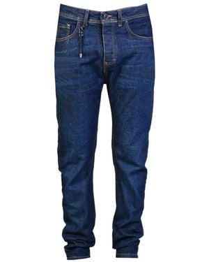 Xagon Man Slim Fit Jeans Mit Knopfverschluss - Blau