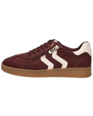 Marco Tozzi Schoenen ,Rood ,Sneakers Laag - Bruin