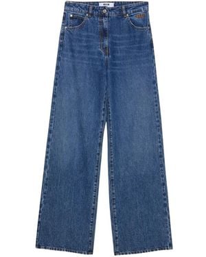 MSGM Loose-Fit Jeans - Azul