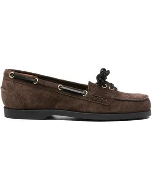 Atp Atelier Braune Wildleder Schnürschuhe