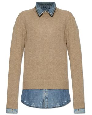 Acne Studios Round-Neck Knitwear - Azul