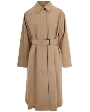 Max Mara Belted Coats - Brown