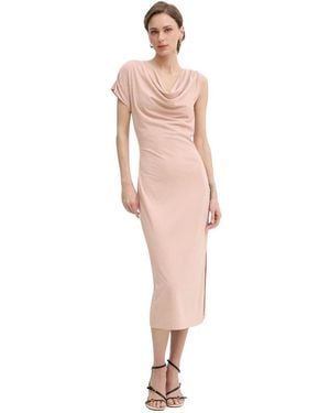 Silvian Heach Tisaw Midikleid - Pink