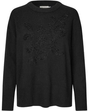Masai Round-Neck Knitwear - Negro