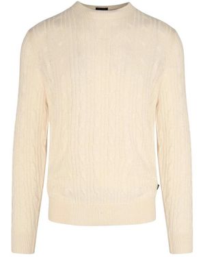 BOSS Round-Neck Knitwear - Natural