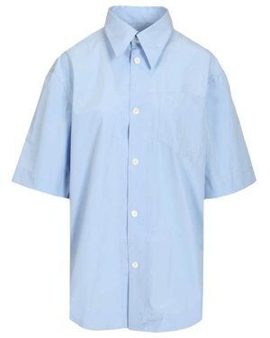 Ami Paris Short Sleeve Shirts - Azul
