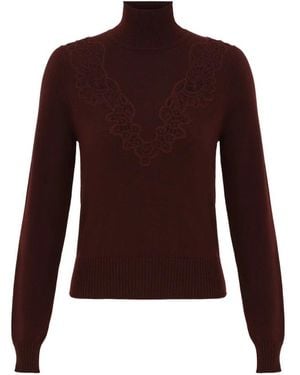 Zimmermann Truien & Vesten ,Bruin ,Jersey - Paars