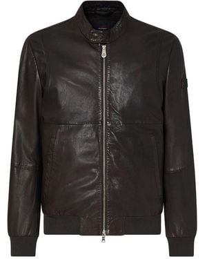 Peuterey Leather Jackets - Black