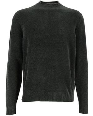 Rrd Maglia Girocollo Velvet - Schwarz
