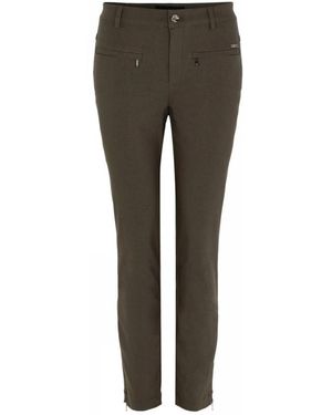 Cro Broeken ,Groen ,Leer Slim-Fit Broeken - Grijs