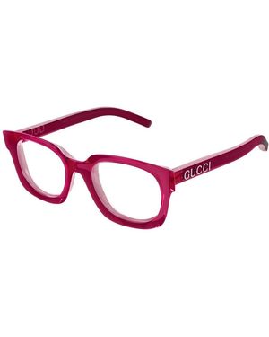 Gucci Lettering Korrektionsbrille - Rot