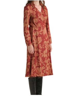 Maliparmi Sweet Foliage Jurk - Rood