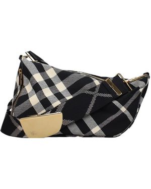 Burberry Fabric Crossbody Tas - Zwart