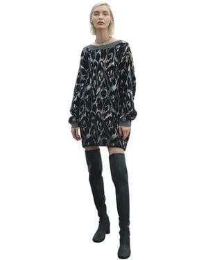 Akep Knitted Dresses - Black