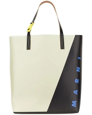 Marni Tassen ,Veelkleurig ,Polyester Tote Bags - Wit