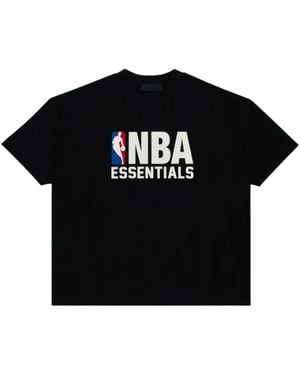 Fear Of God Tops ,Zwart ,Katoen Essentials Nba Tee