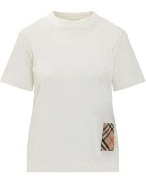 Burberry Frankie Kurzarm-T-Shirt - Weiß